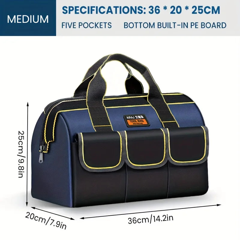PrecisionPro™ 1680D Multi-Functional Tool Bag – Waterproof & Wear-Resistant Electrician Storage Bag with High Capacity