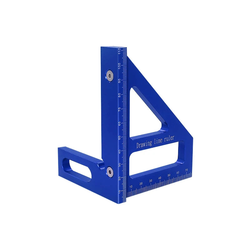PrecisionPro™ Aluminum Alloy Miter Square – High Precision Woodworking Triangle Ruler & Layout Measuring Tool for Engineers & Carpenters