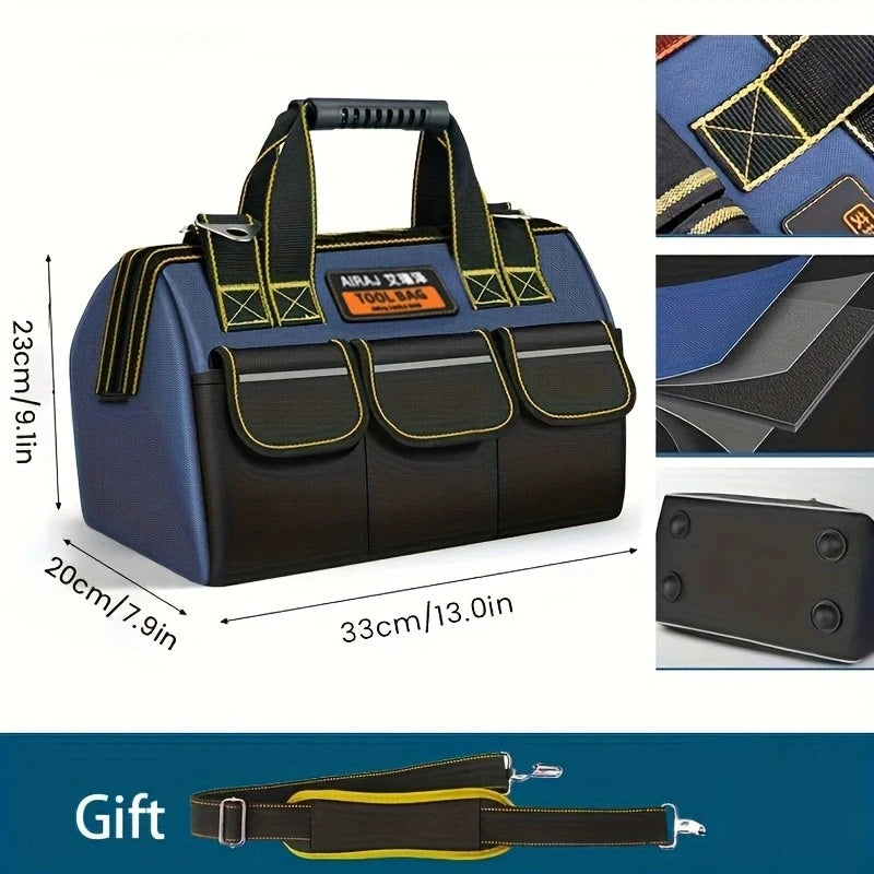 PrecisionPro™ 1680D Multi-Functional Tool Bag – Waterproof & Wear-Resistant Electrician Storage Bag with High Capacity