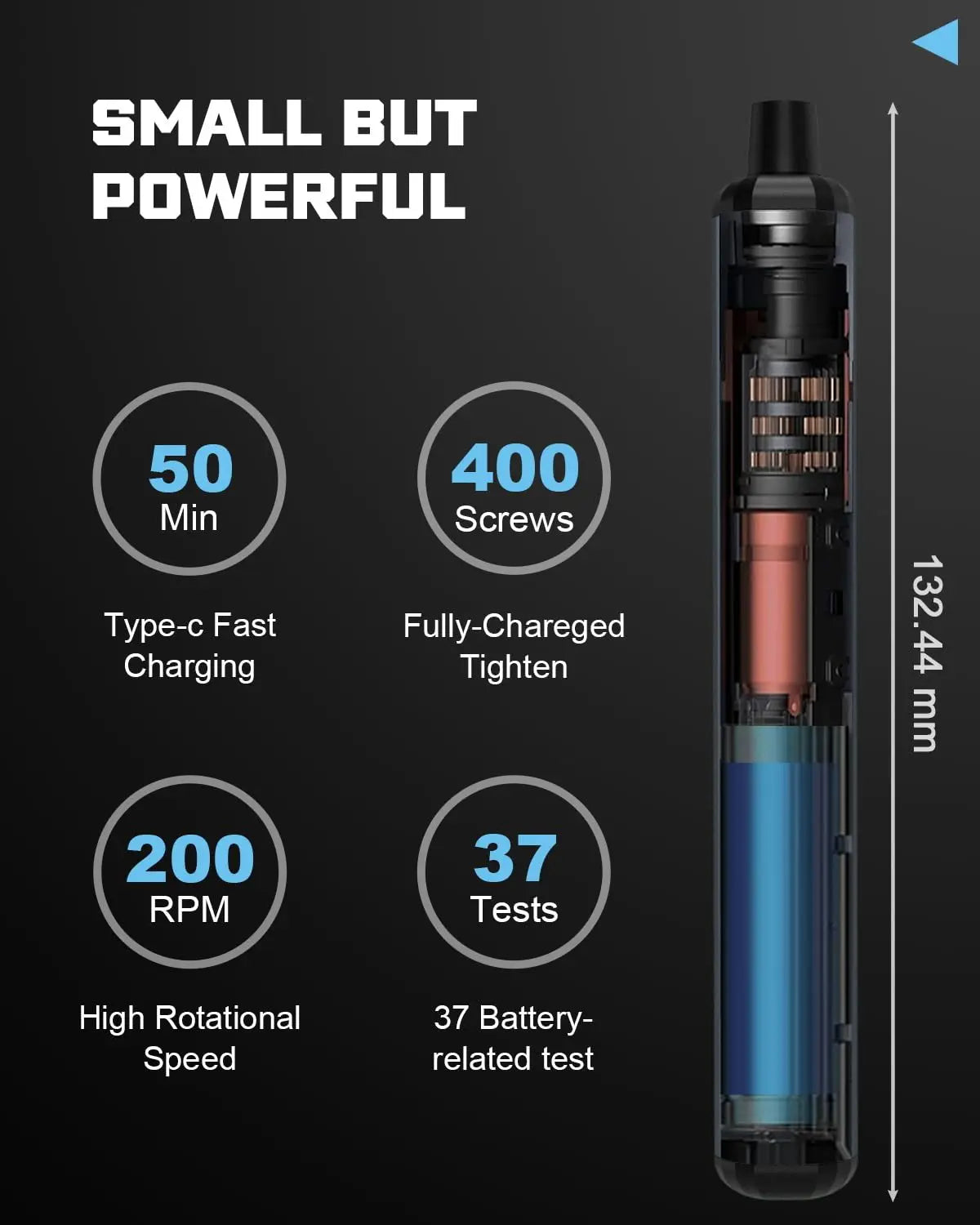 PrecisionPro™ 68-in-1 Electric Screwdriver Set – 5 Torque Settings Precision Power Tool with Magnetic Bits for iPhone, Watch, Glasses & PC Repair