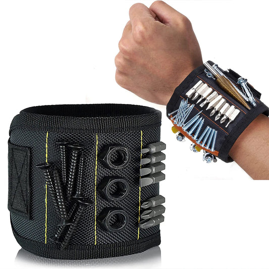 PrecisionPro™ MagBand Pro – Heavy-Duty Magnetic Wrist Tool Holder for Screws, Nails & Small Tools