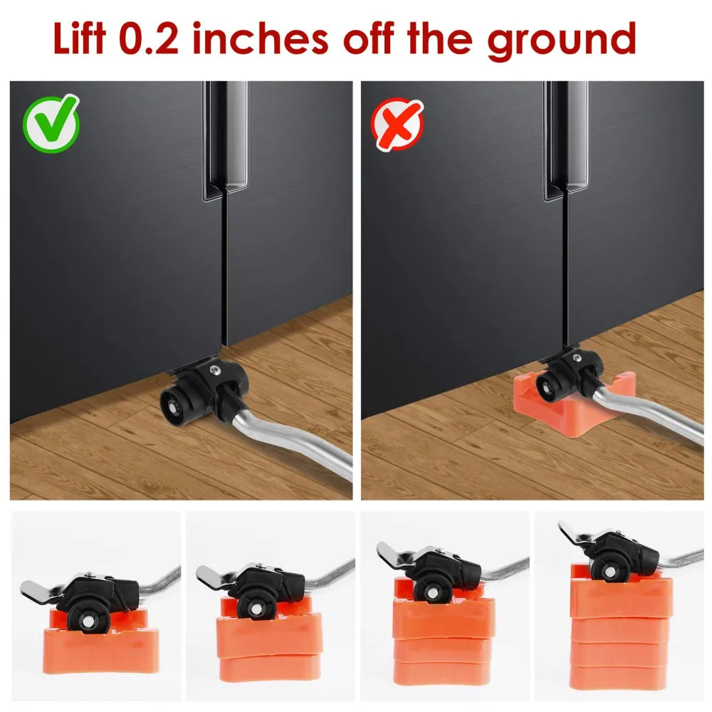 PrecisionPro™ 400KG Heavy-Duty Furniture Mover Set – Includes Slides, Wheels & Roller Bar for Easy Transport