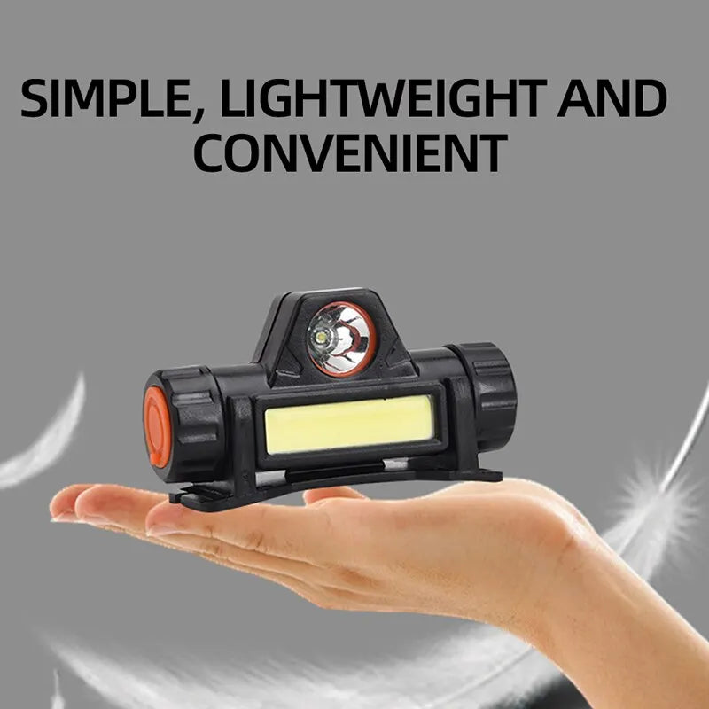 PrecisionPro™ MagBeam LED Headlamp – USB Rechargeable COB Headlight with Strong Magnet, Super Bright & Waterproof for Outdoor Fishing