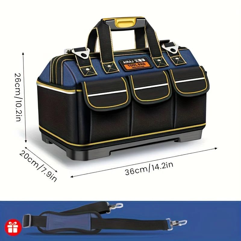 PrecisionPro™ 1680D Multi-Functional Tool Bag – Waterproof & Wear-Resistant Electrician Storage Bag with High Capacity