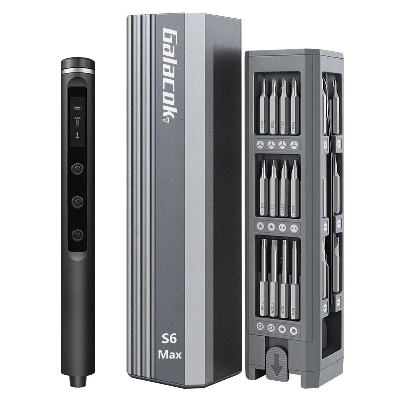 PrecisionPro™ 68-in-1 Electric Screwdriver Set – 5 Torque Settings Precision Power Tool with Magnetic Bits for iPhone, Watch, Glasses & PC Repair