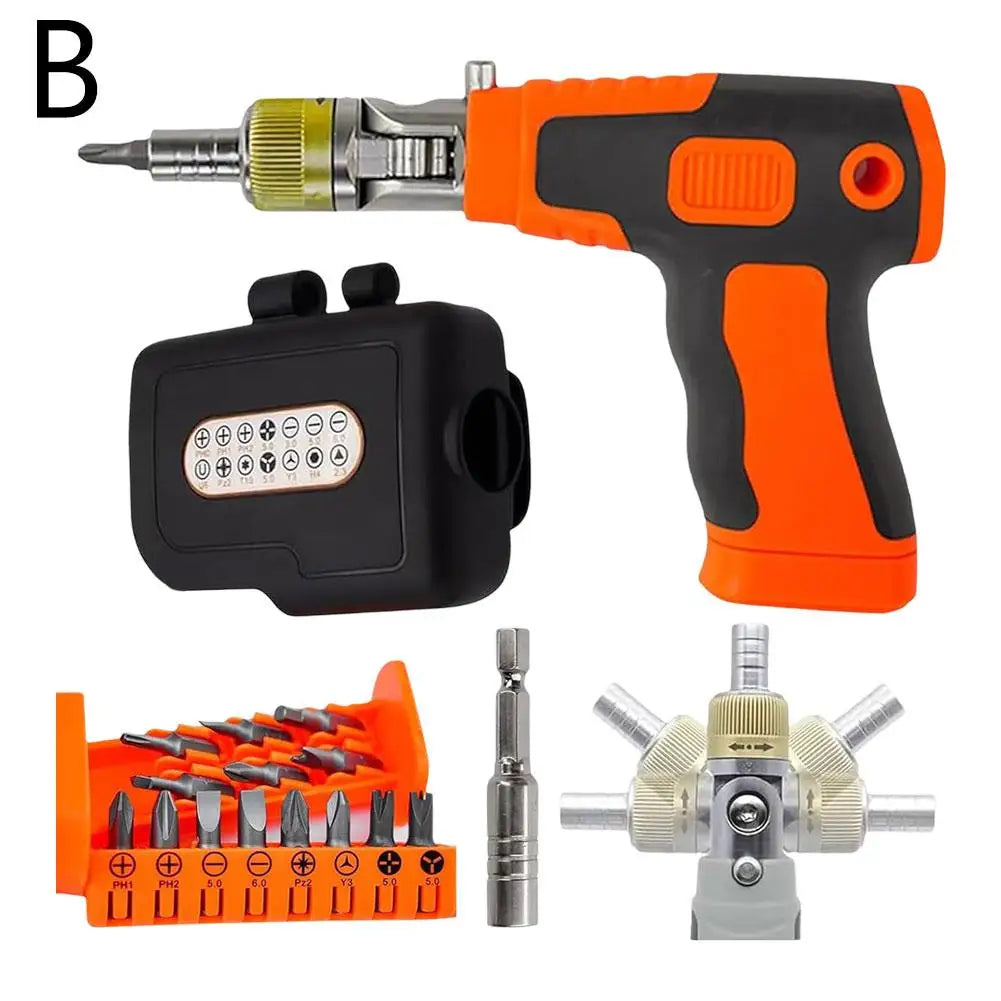Multi Functional Screwdriver Set With Ratchet And Dual Use Screwdriver Double Headed Mini Screwdriver Extendable And Effortless