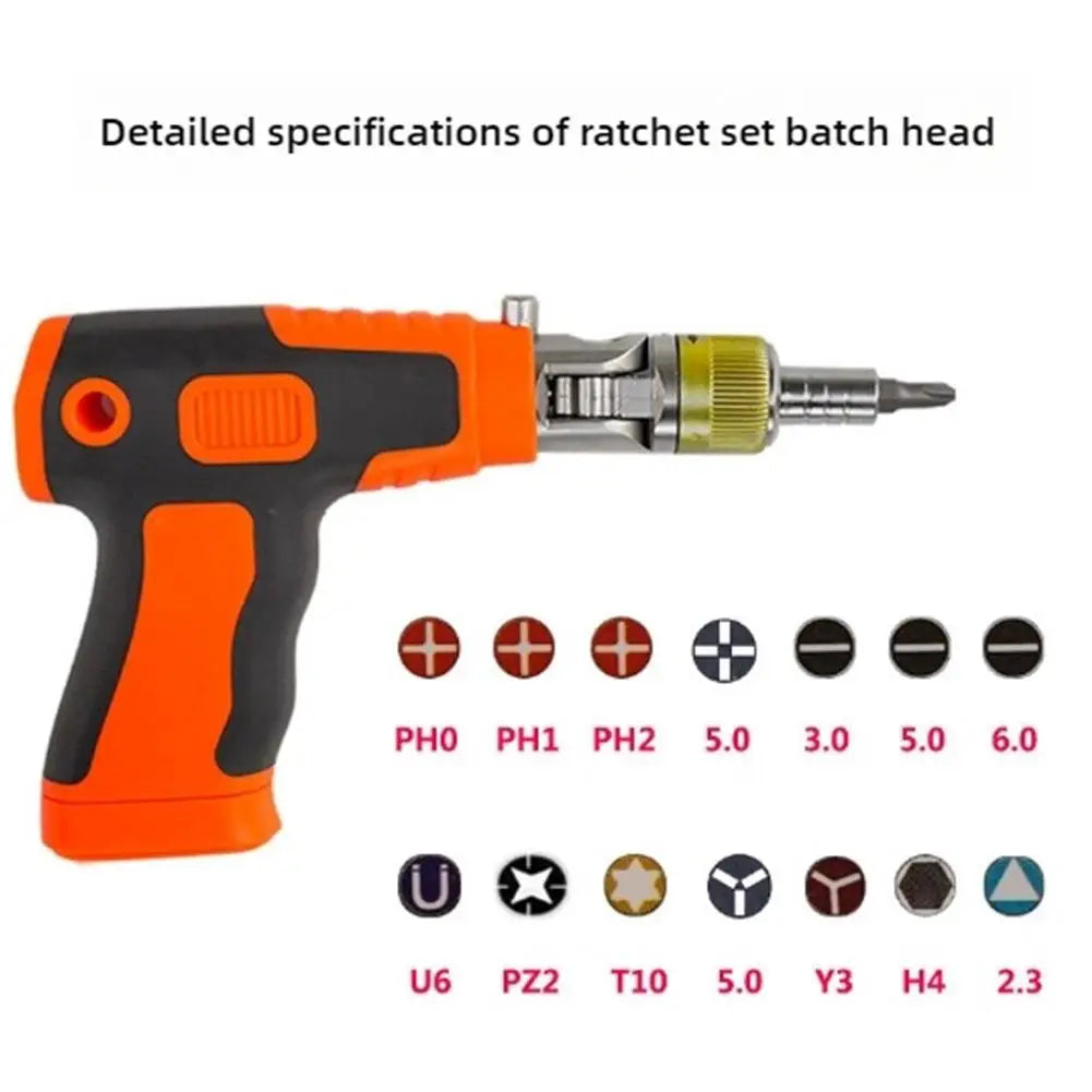 Multi Functional Screwdriver Set With Ratchet And Dual Use Screwdriver Double Headed Mini Screwdriver Extendable And Effortless