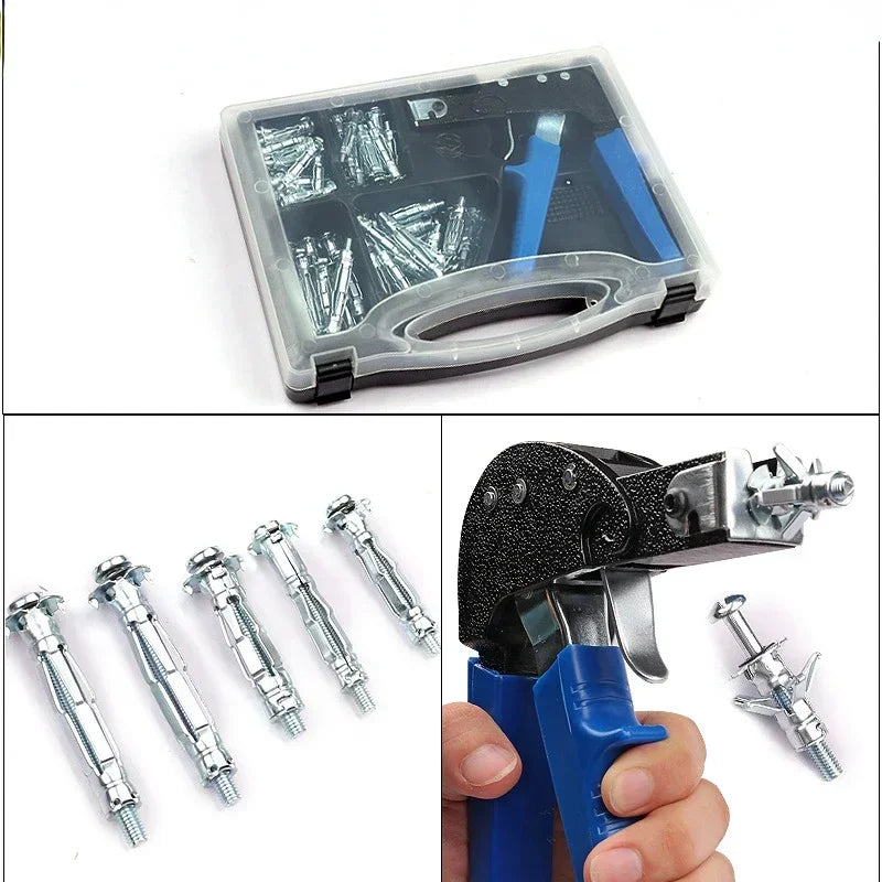 PrecisionPro™ HollowDrive Wall Anchor Gun – Fast Fixing Tool for Plasterboard, Cheville & Molly Bolts