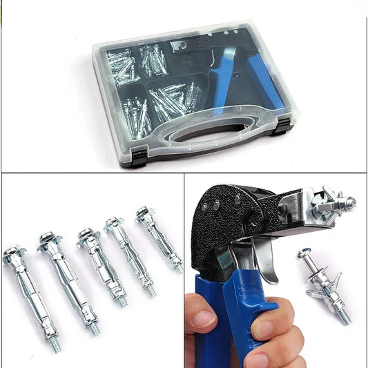 PrecisionPro™ HollowDrive Wall Anchor Gun – Fast Fixing Tool for Plasterboard, Cheville & Molly Bolts